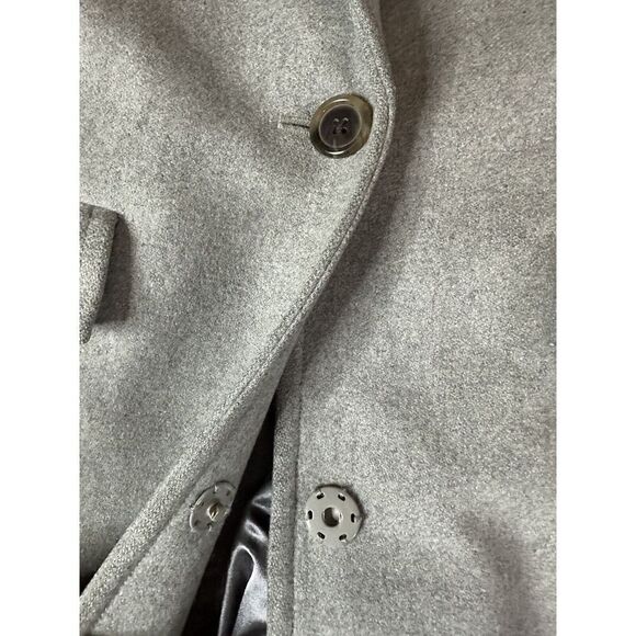 J. Crew Woman Grey Wool Melton Boyfriend Coat A8907 Sz 8 - Picture 6 of 12